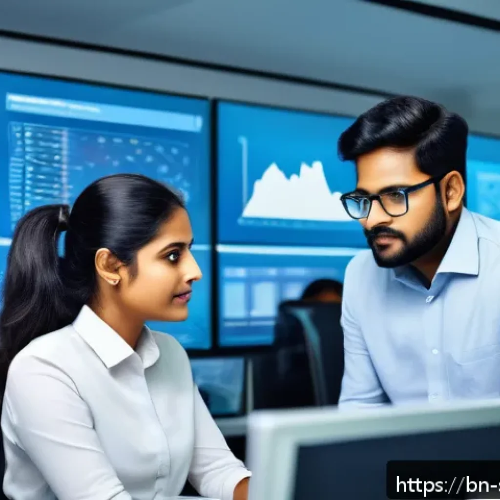 지속가능한 성취와 정책 개발 - A modern office scene with a diverse team of Bengali professionals collaboratively analyzing market ...