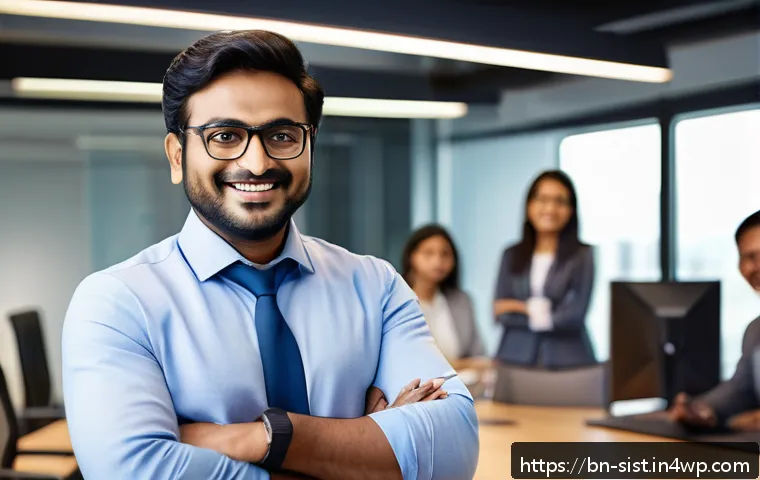 지속가능한 성취를 위한 진정성의 역할 - A professional Bengali man confidently presenting a project in a modern office setting, wearing busi...